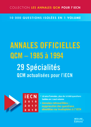 Annales officielles – QCM 1985-1994