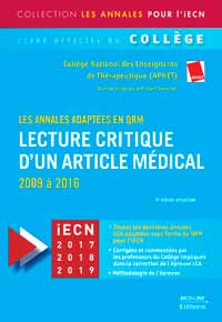 Lecture critique  d’un article Médical 2009 à 2016