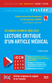 Lecture critique d’un article médical 2009-2016 5e édition