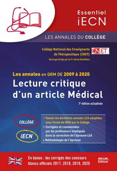 Les annales en QRM de 2009 à 2020 – Lecture critique d’un article Médical